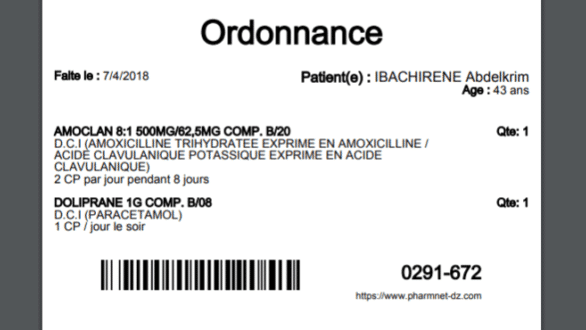 ordonnance non quantitative